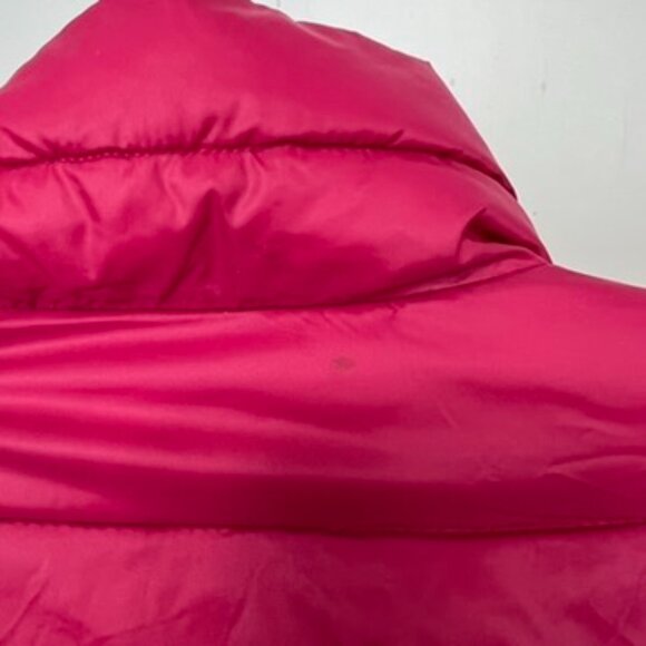 LOFT Pink Puffer Coat Zip Pockets Nylon Shell Insulated Medium - Picture 4 of 5